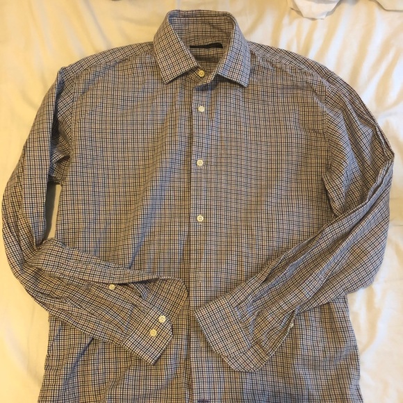 Multi coloured Micro plaid shirt - Picture 4 of 5